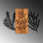Wallity Triple Herbs - 385 Escultura de pared de madera y metal
